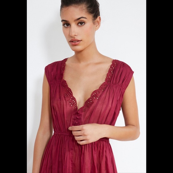 Mes Demoiselles Clothilde Dress in Berry - Picture 3 of 8